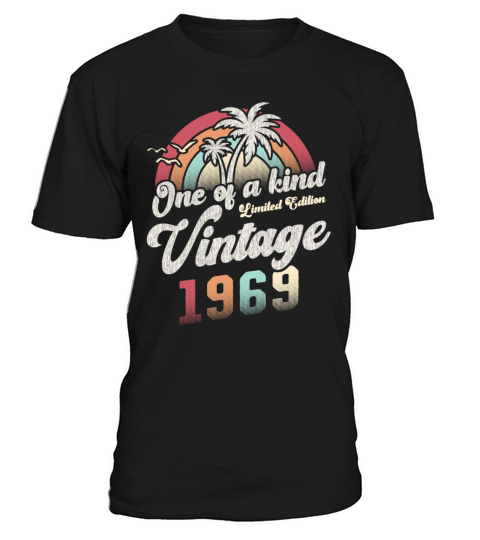 Vintage 1969 Birthday Palm Trees T-Shirt Unisex