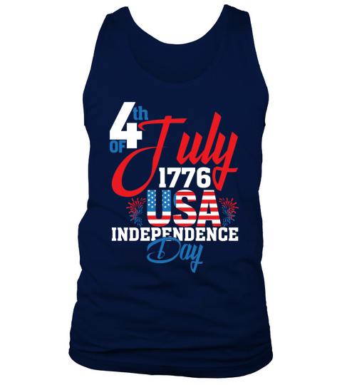 4th of July 1776 USA Independence Day Tank Top Unisex
