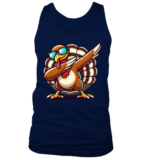Thanksgiving Dabbing Turkey Tank Top Unisex