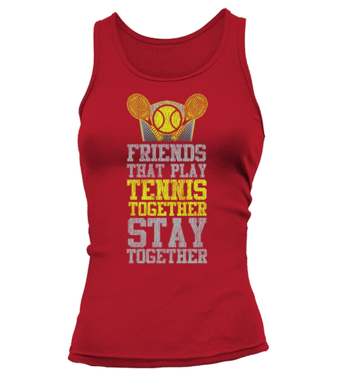 Funny Tennis Player Racket Friends Tank top Woman