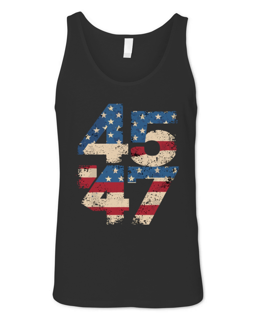 45 47 Vintage American Flag Unisex Jersey Tank