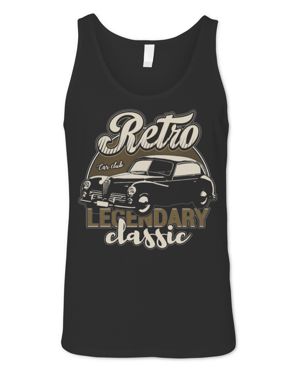 Vintage Retro Classic Car Lover For Car Enthusiast Unisex Jersey Tank
