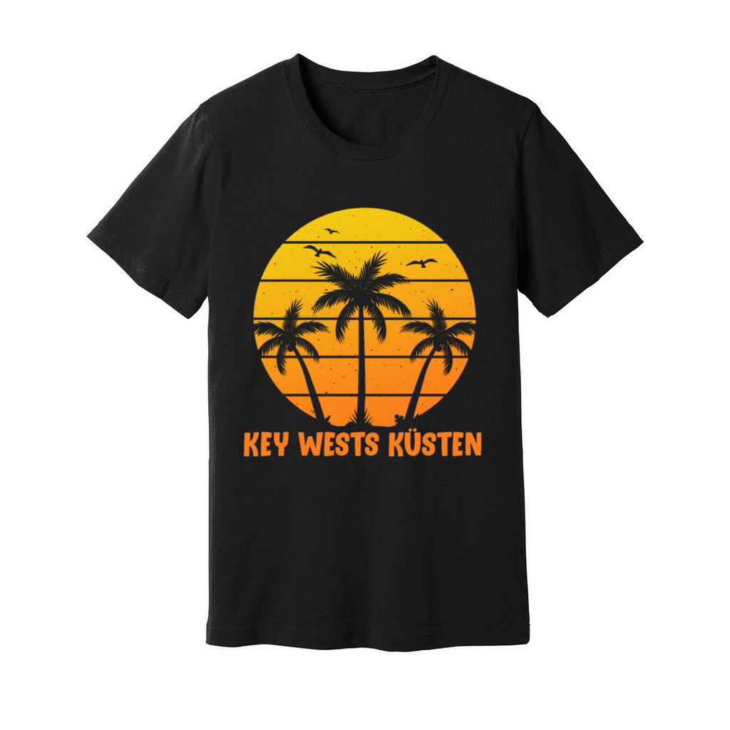 KEY-WEST COAST Vintage Sunshine-State Florida Unisex Jersey Tee