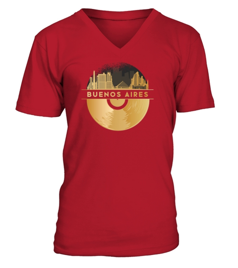 Vinyl-Record-Player Music V-Neck T-shirt