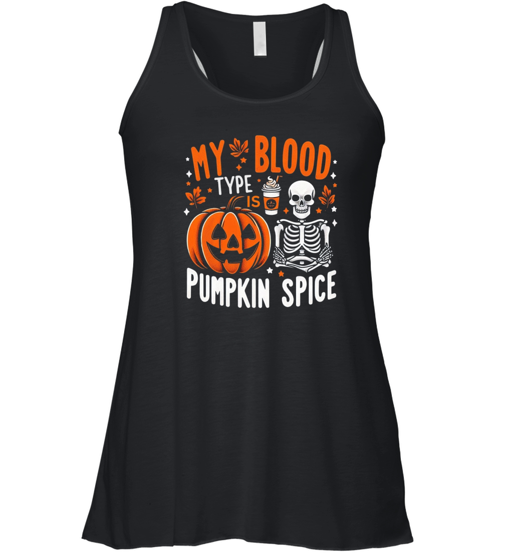 My Blood Type is Pumpkin Spice 05 Women's Flowy Tank Top