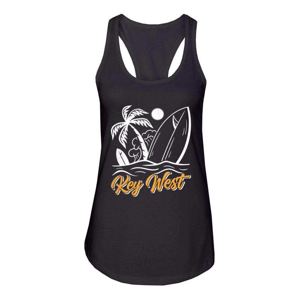 Key-West Surfing Florida Keys Surfer Outfit Women's Racerback Tank