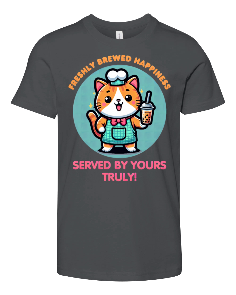 Boba Tea Meowster Youth Unisex Jersey Tee