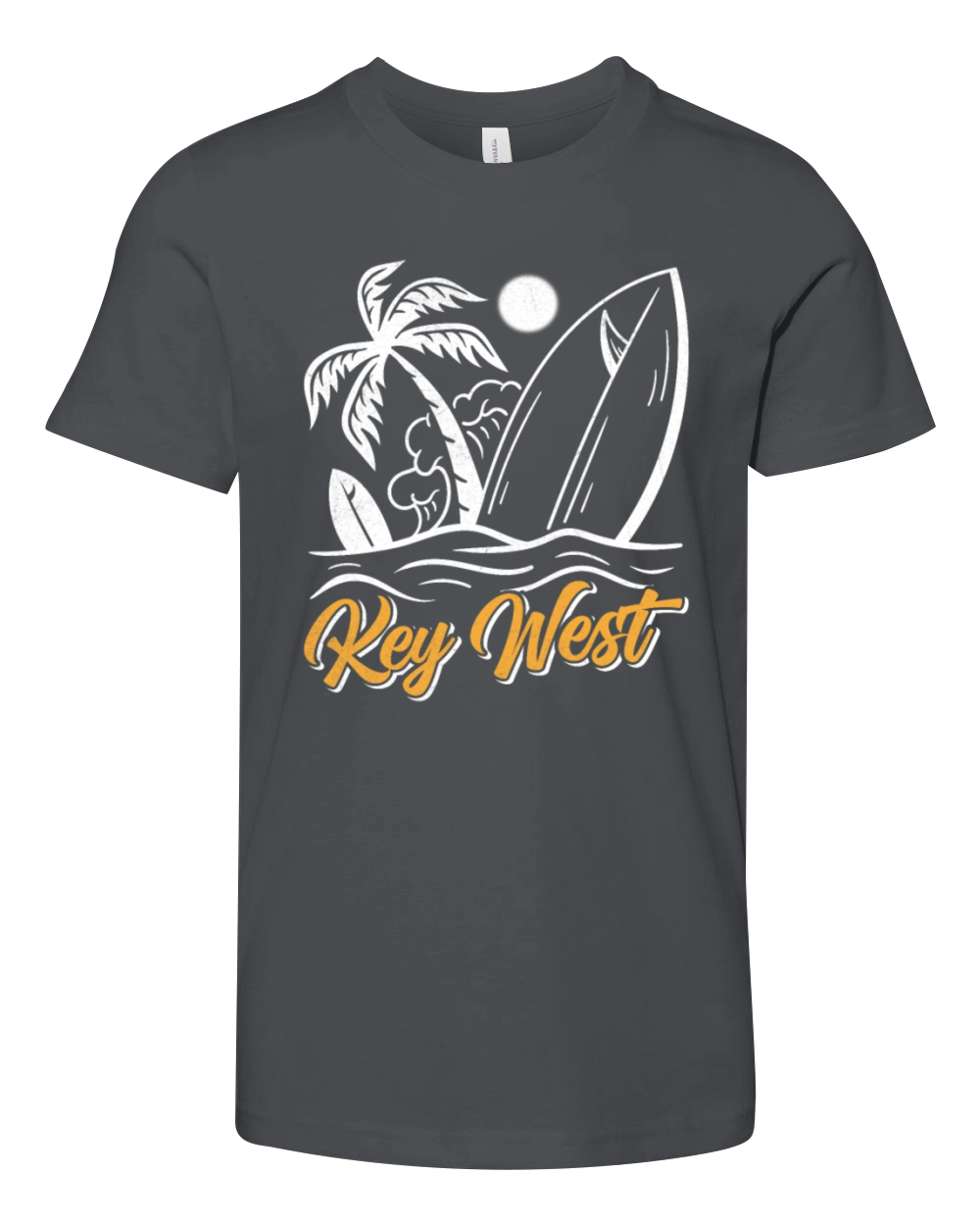 Key-West Surfing Florida Keys Surfer Outfit Youth Unisex Jersey Tee