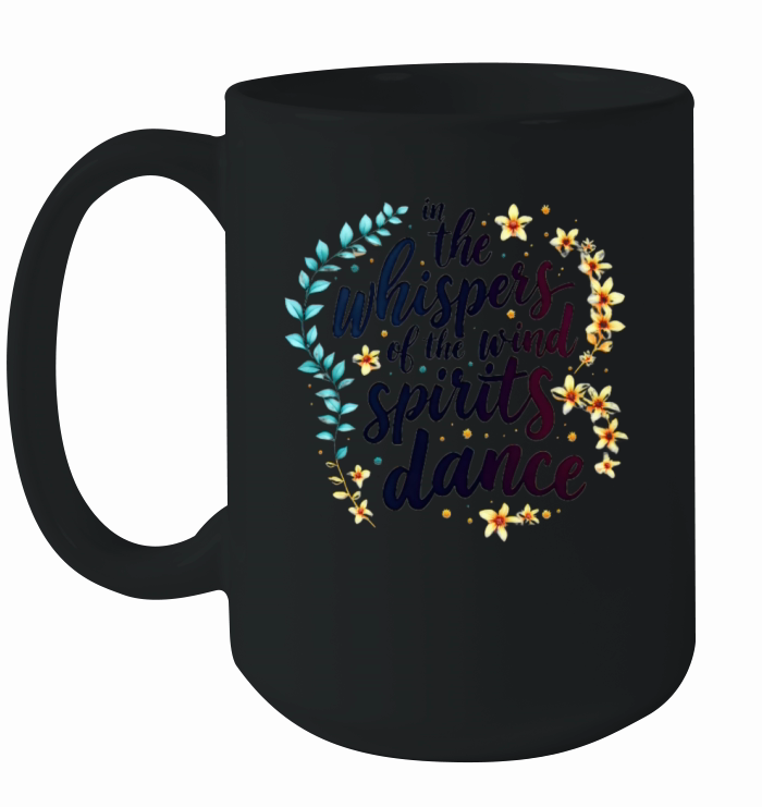 Inspirational Quote With Floral Elements Ceramic Mug
