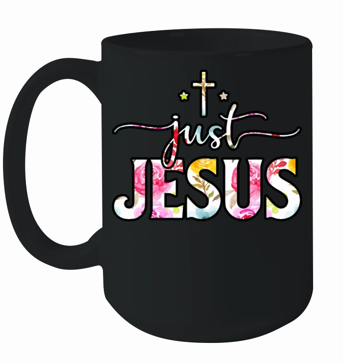 Love Jesus With Christian Cross Christmas Ceramic Mug