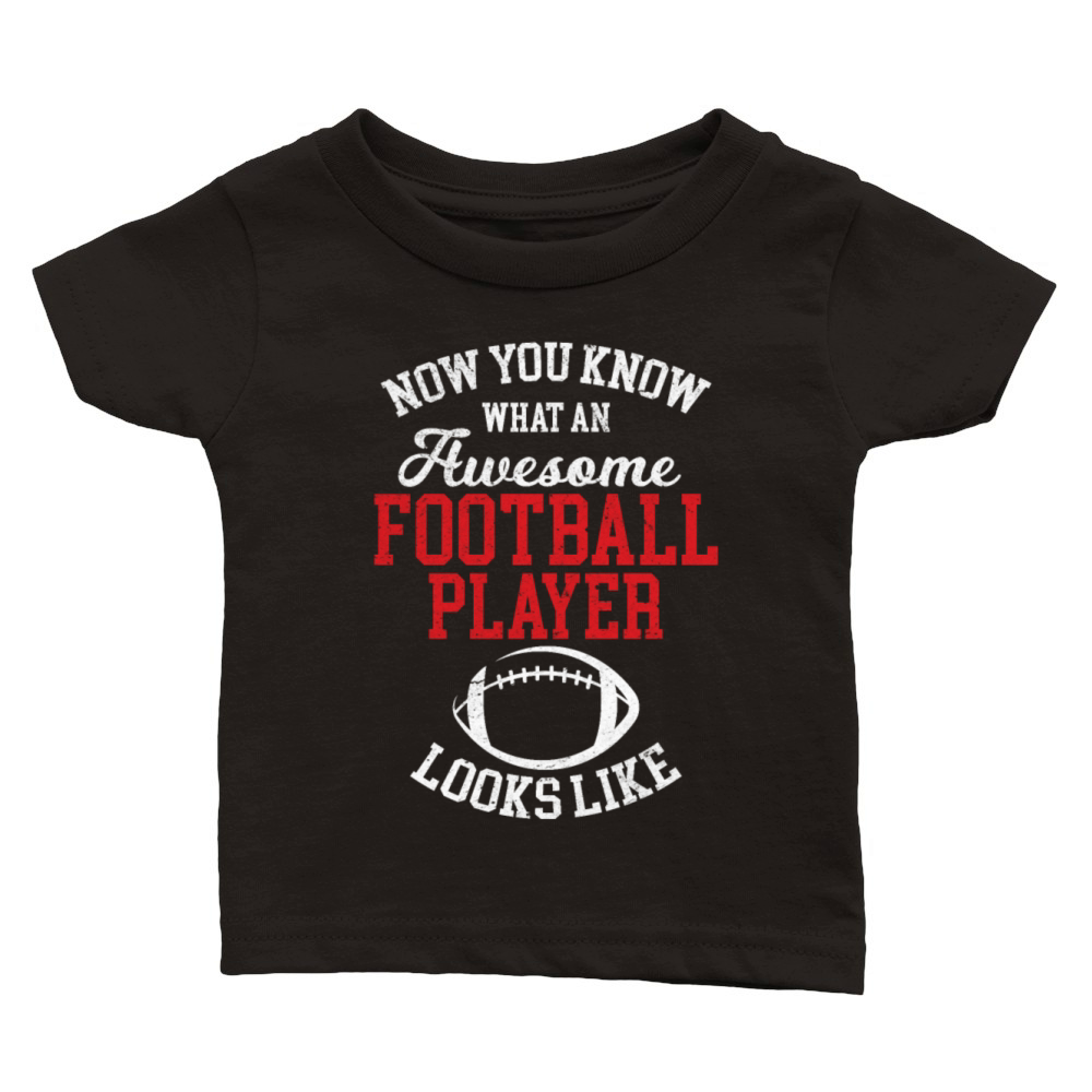 Awesome Football Player Looks Like - Football Seas Classic Baby Crewneck T-shirt
