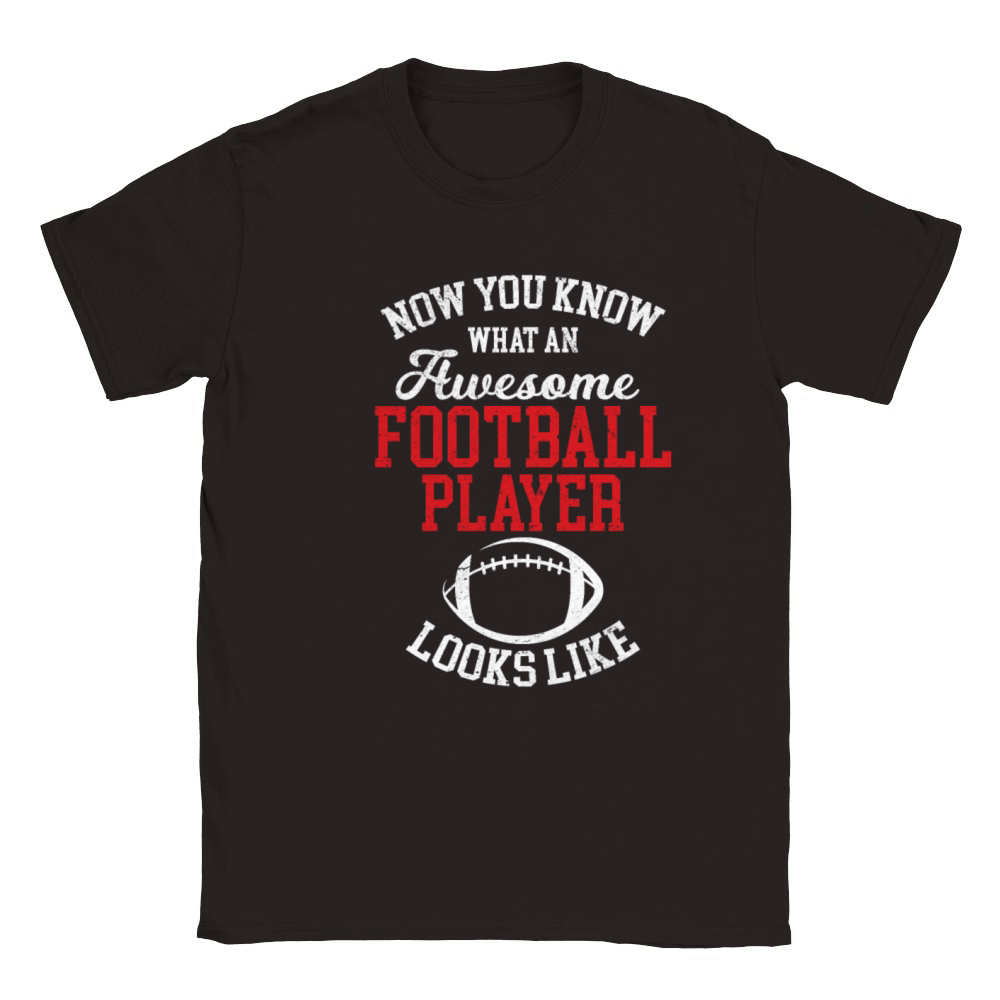 Awesome Football Player Looks Like - Football Seas Classic Kids Crewneck T-shirt
