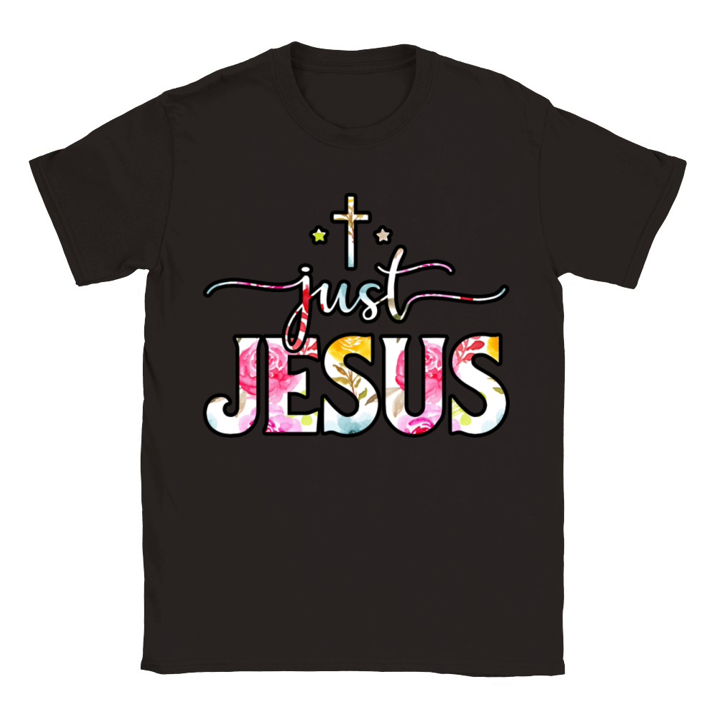 Love Jesus With Christian Cross Christmas Classic Kids Crewneck T-shirt