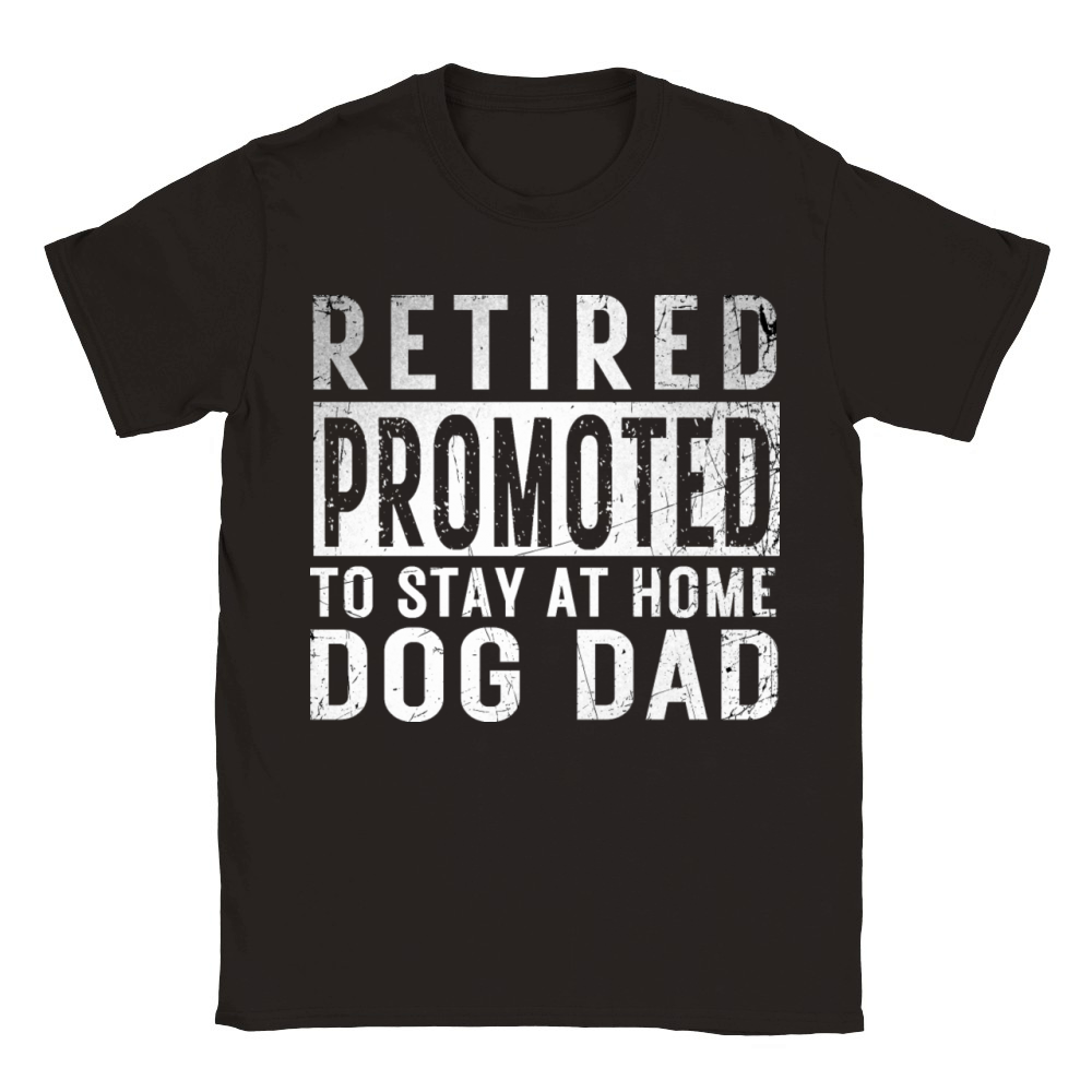 Retired promoted to stay at home dog Dad Retire li Classic Kids Crewneck T-shirt