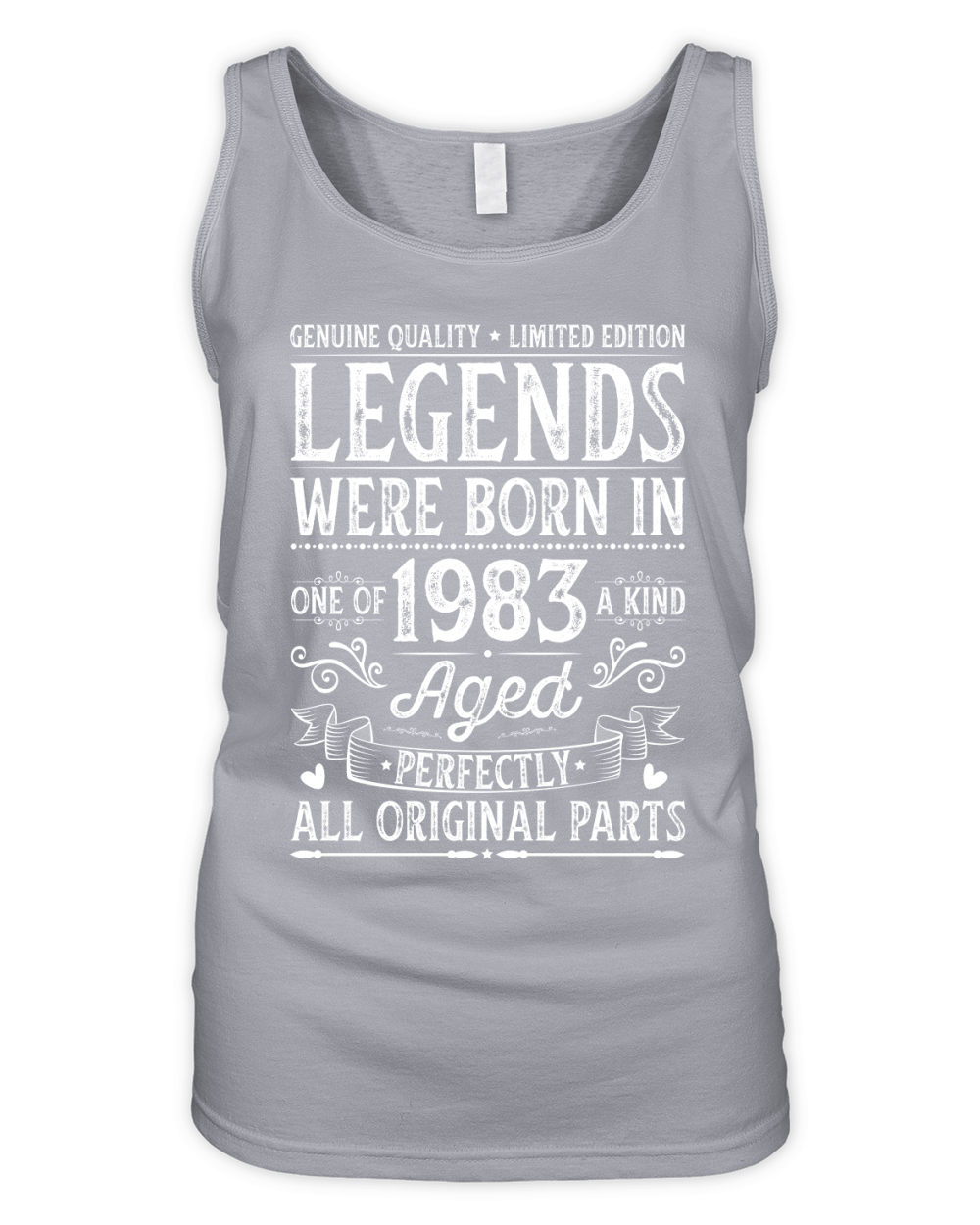 Legends Were Born in 1983 Birthday Organic Women's Tank Top