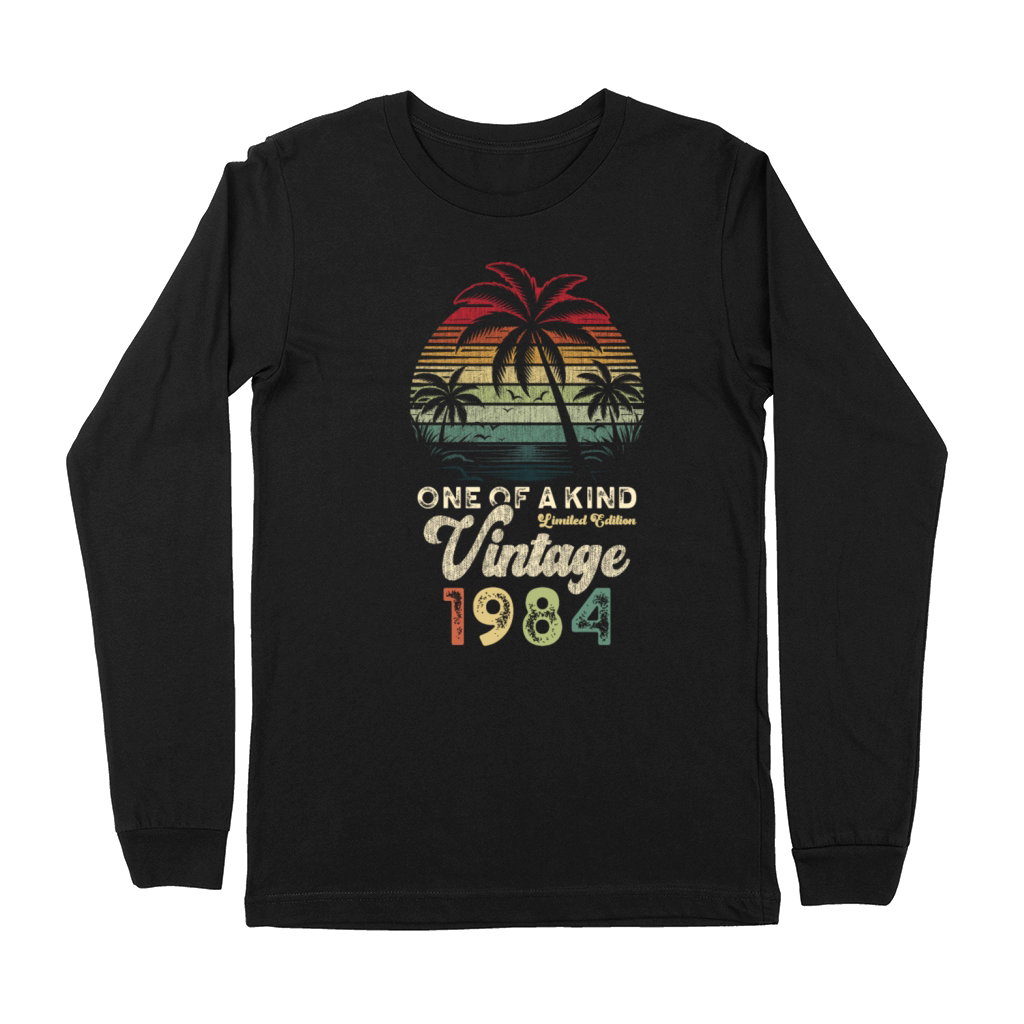 Vintage 1984 Birthday Palm Trees Premium Long Sleeve