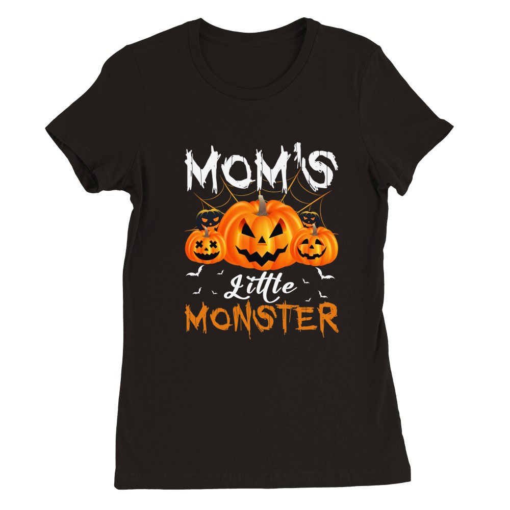 402. moms little monster Premium Womens Crewneck T-shirt