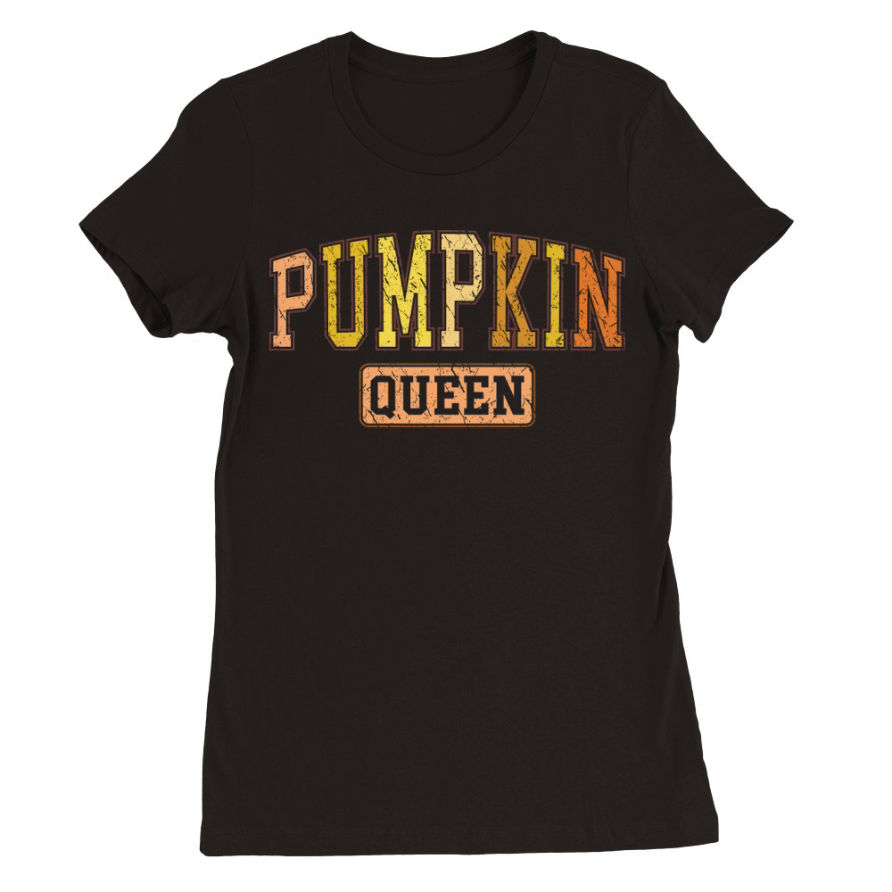 Pumpkin Queen 03 Premium Womens Crewneck T-shirt