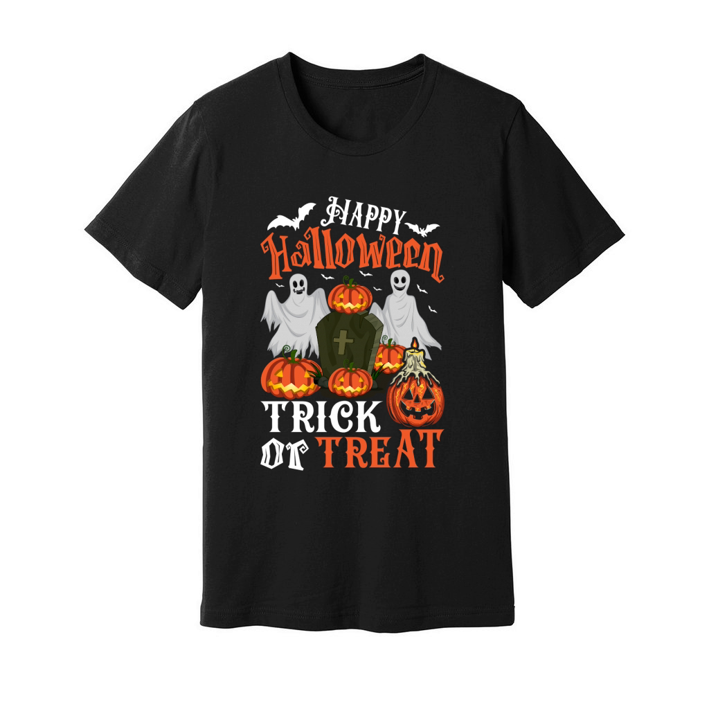 Happy Halloween trick or treat Unisex Jersey Tee