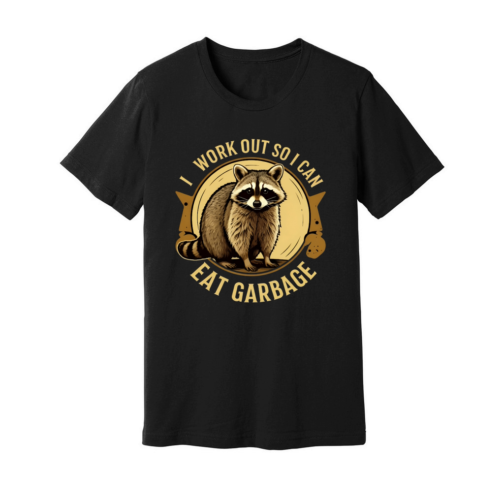 I work out so i Can Eat Garbag 02 Unisex Jersey Tee