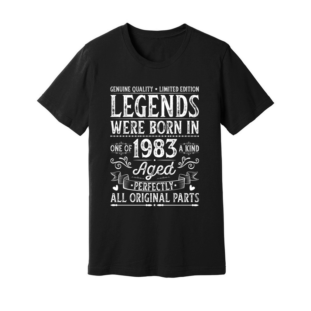Legends Were Born in 1983 Birthday Unisex Jersey Tee