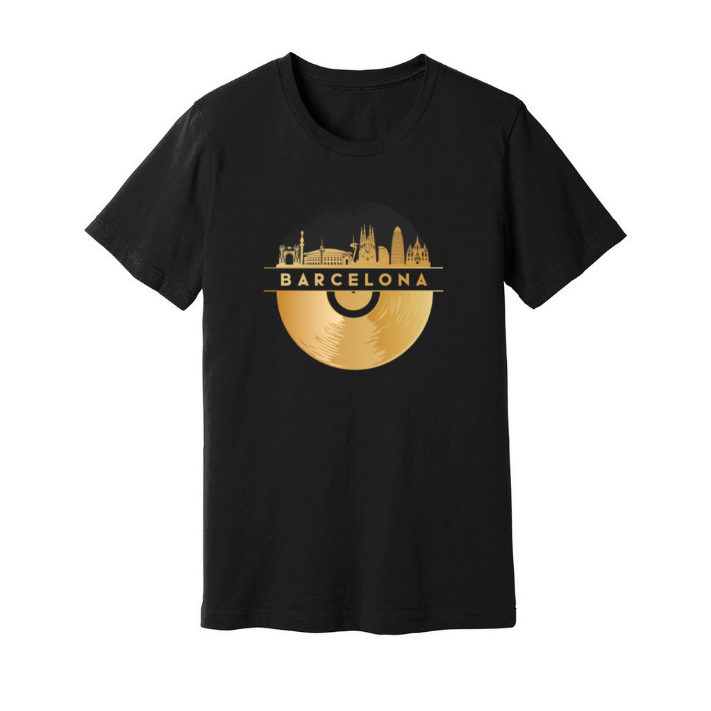 Vinyl-Record-Player Disco-Music Unisex Jersey Tee