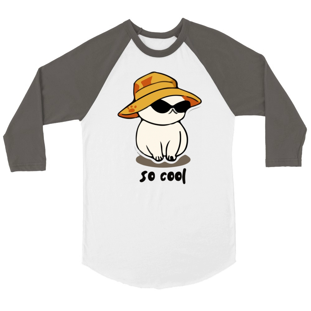 SO COOL Unisex ¾ sleeve Raglan T-shirt