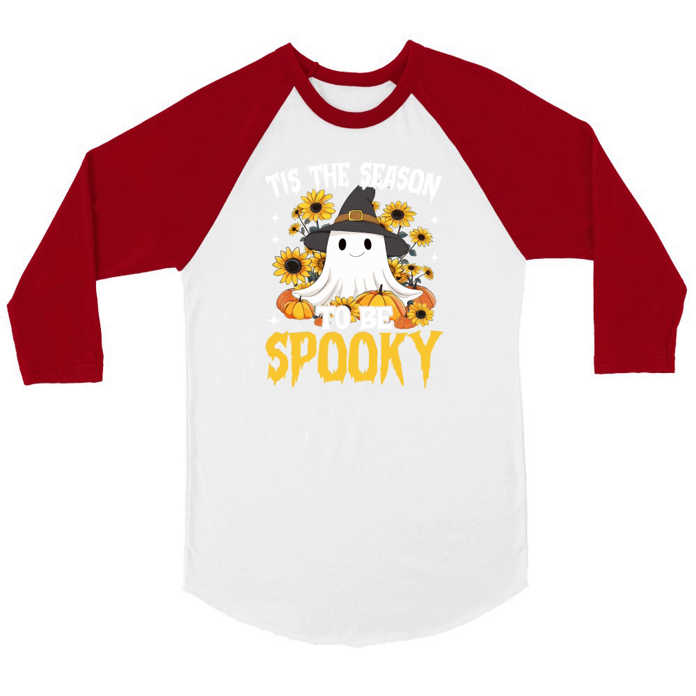 Tis the season to be spooky Unisex ¾ sleeve Raglan T-shirt