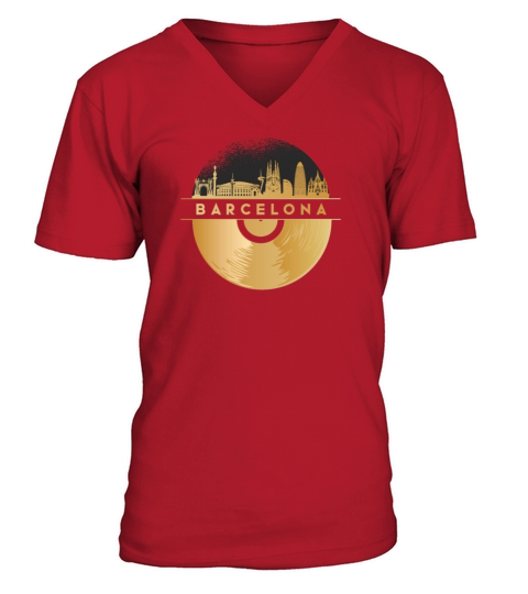 Vinyl-Record-Player Disco-Music V-Neck T-shirt
