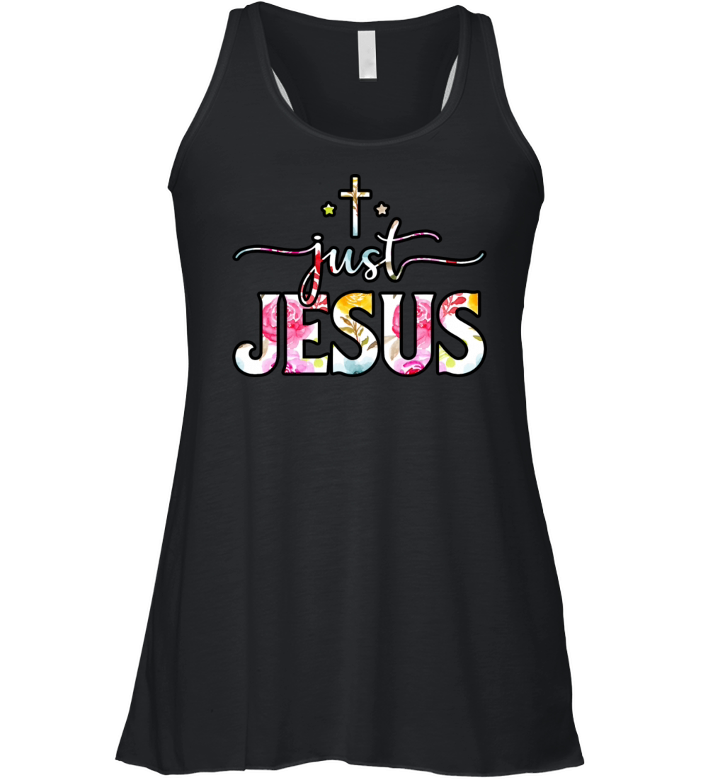 Love Jesus With Christian Cross Christmas Women's Flowy Tank Top