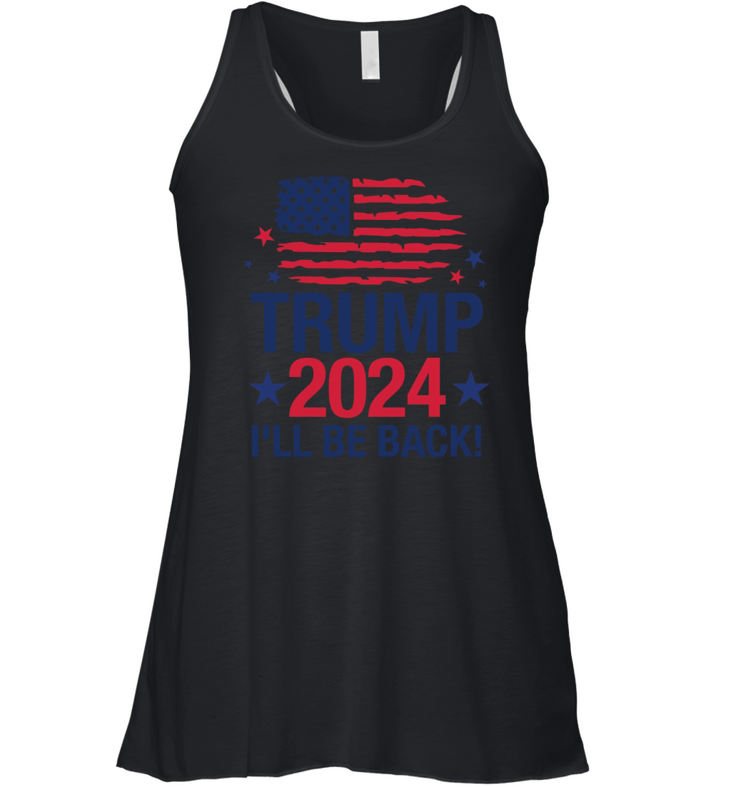 Trump 2024 Ill be back Women's Flowy Tank Top