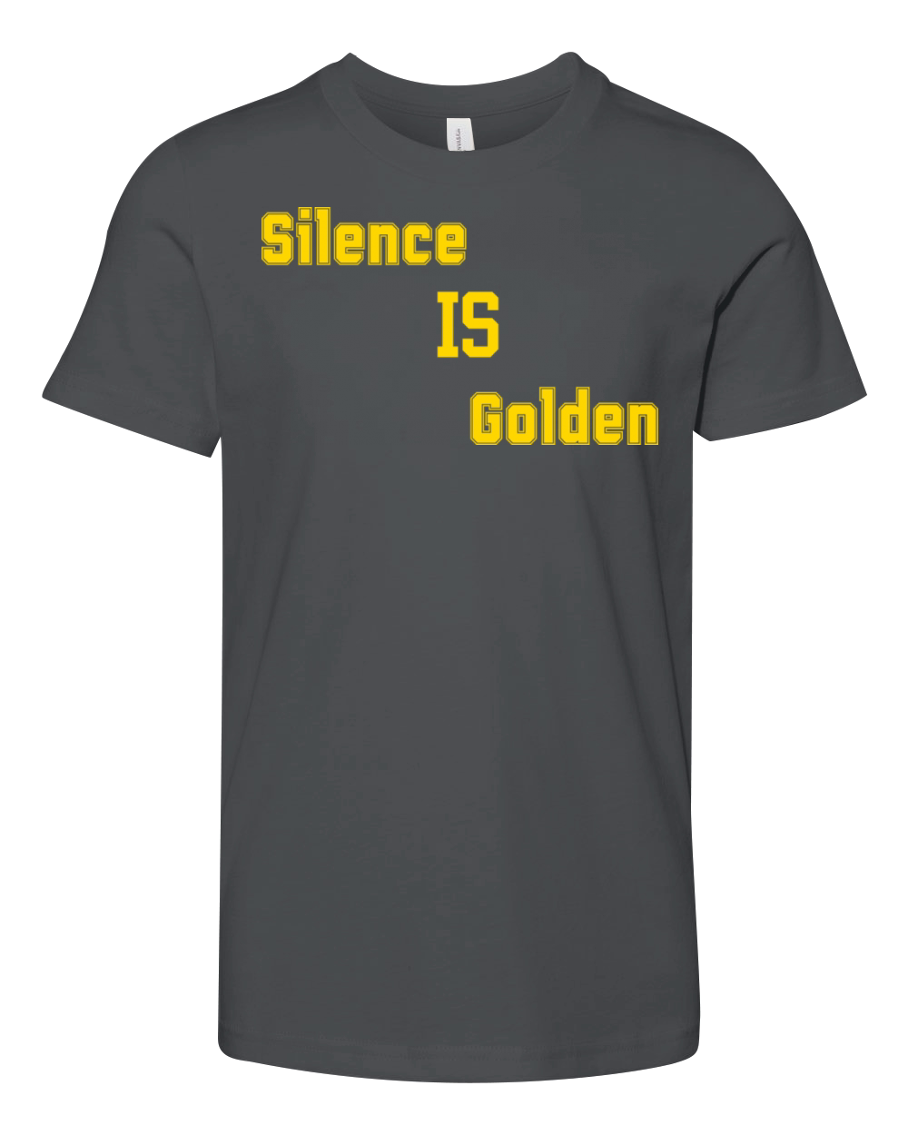 Silence Is Golden Youth Unisex Jersey Tee