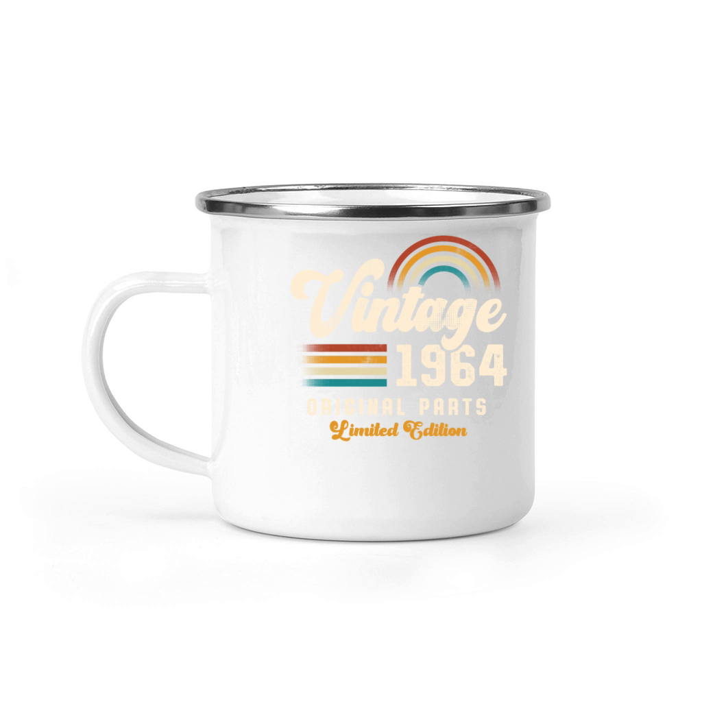 Vintage 1964 Birthday Retro Camping Mug