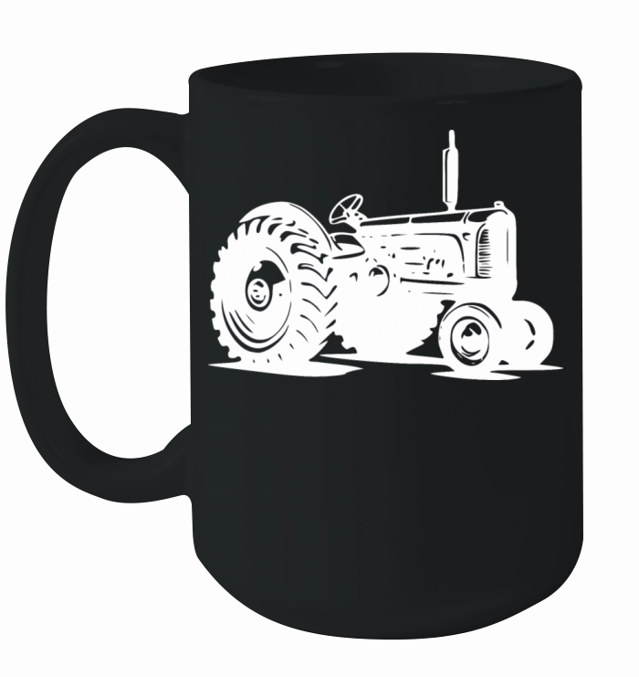 Field Tractor Vintage Agricultural Machinery Ceramic Mug