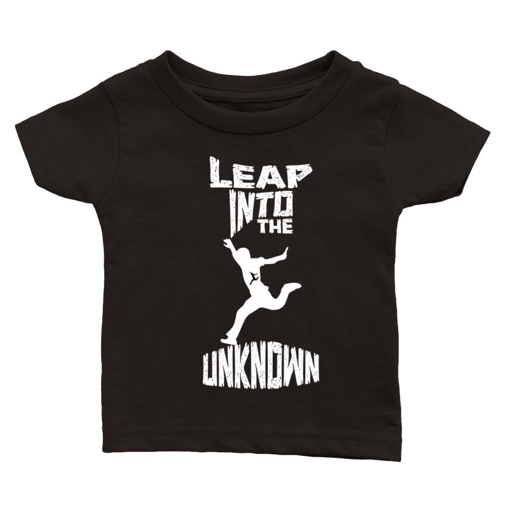 Leap Into the Unknown - Motivational Quotes Classic Baby Crewneck T-shirt