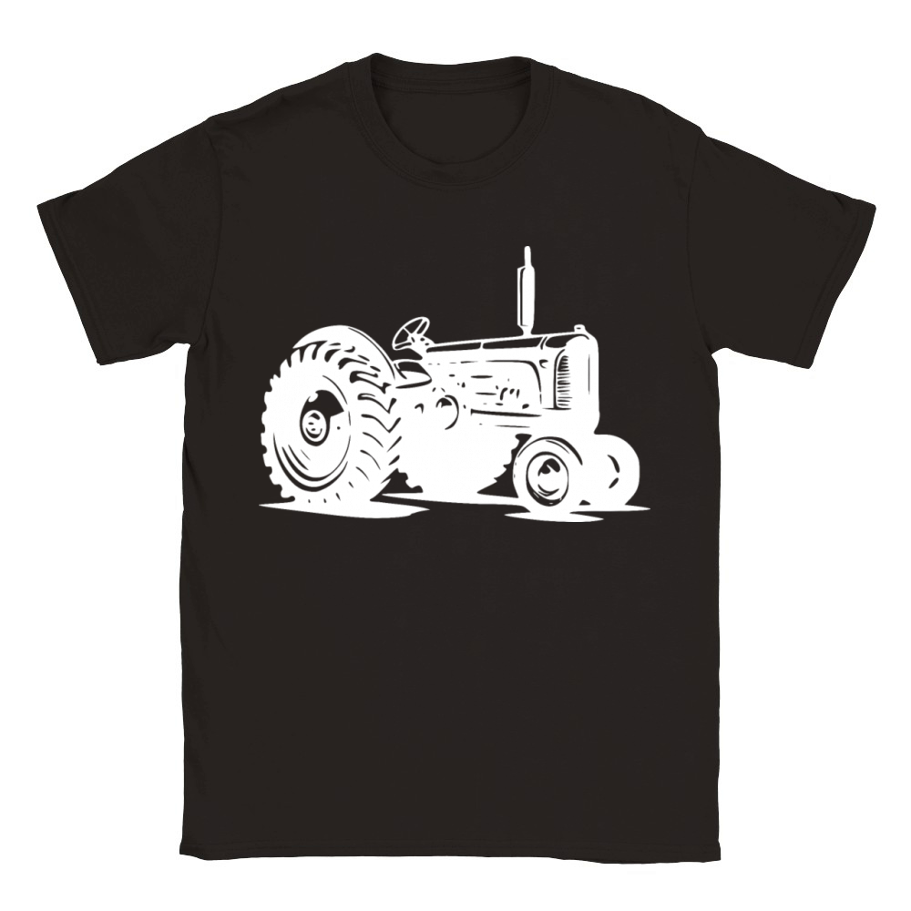 Field Tractor Vintage Agricultural Machinery Classic Kids Crewneck T-shirt