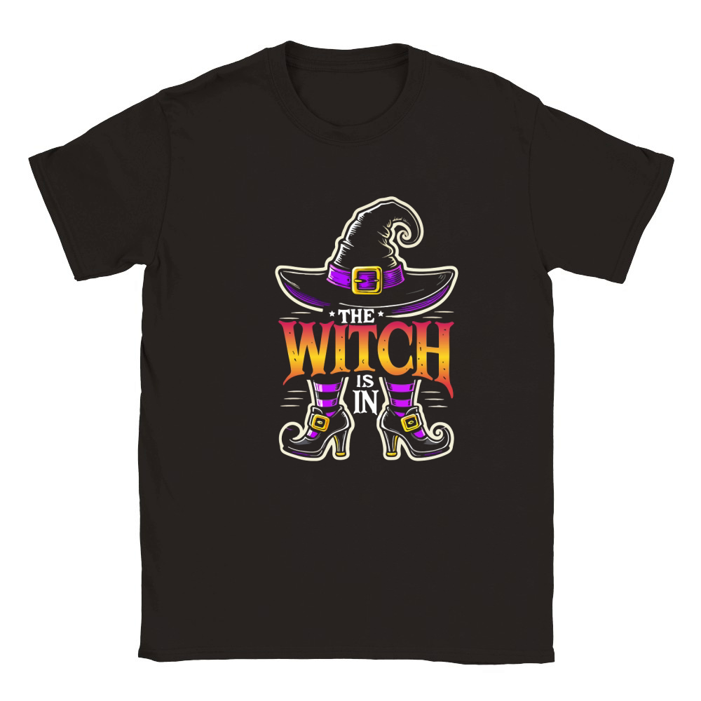 The Witch Is In Classic Kids Crewneck T-shirt