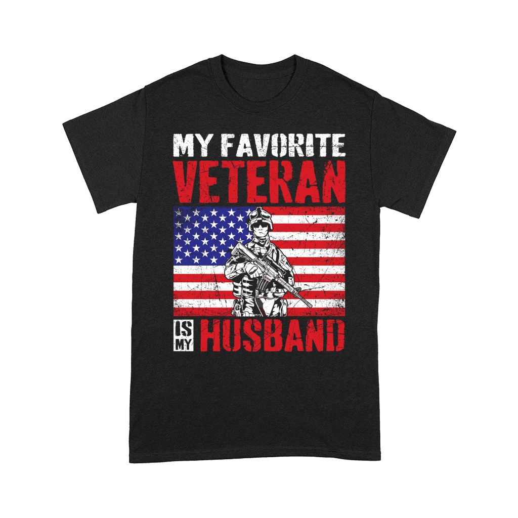 my favorite veteran is my husband 02 Comfort T-shirt