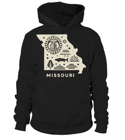 Vintage Missouri State Design Light Hoodie Unisex