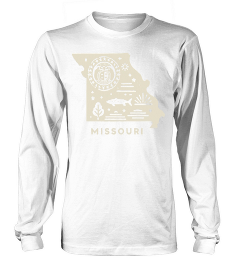 Vintage Missouri State Design Light Long sleeved Unisex