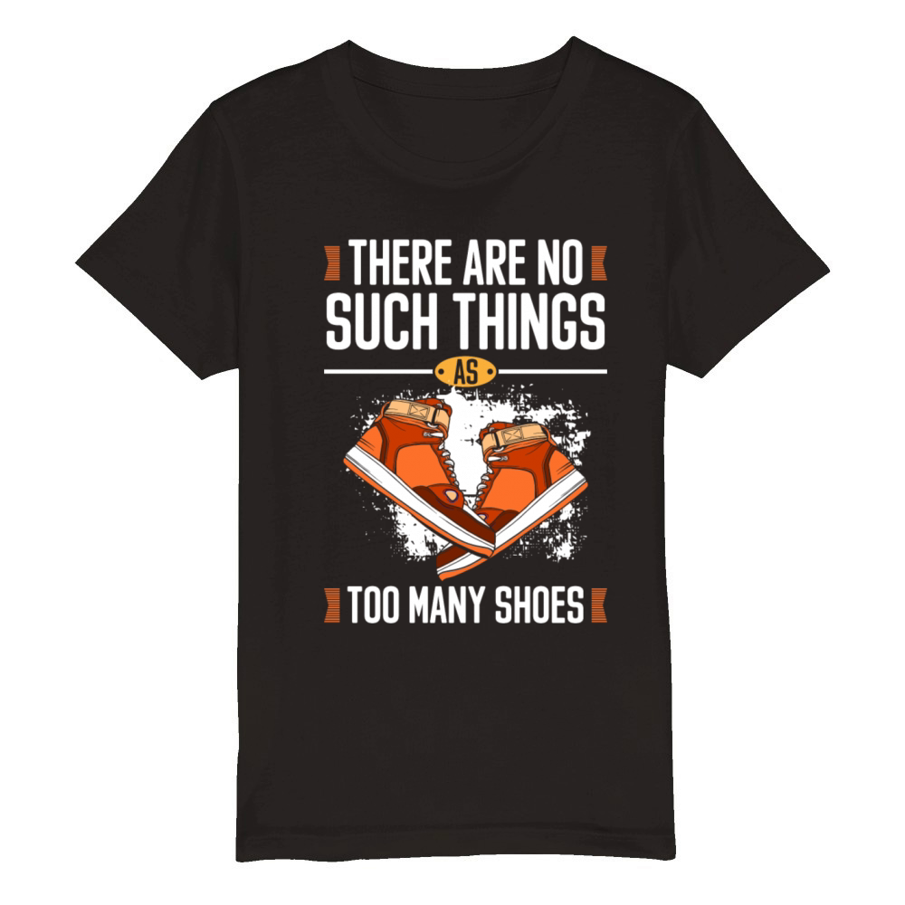 Shoe Collector Design Addiction Organic Kids Crewneck T-shirt