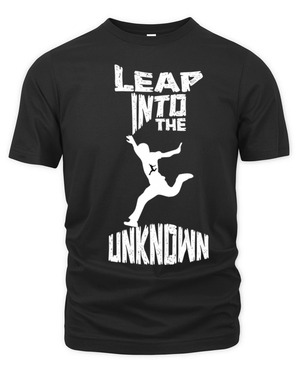 Leap Into the Unknown - Motivational Quotes Organic Unisex T-shirt