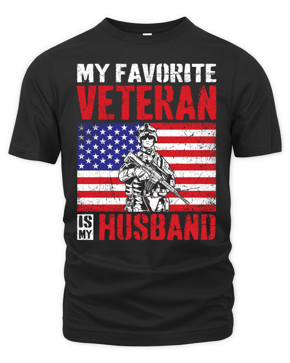 my favorite veteran is my husband 02 Organic Unisex T-shirt