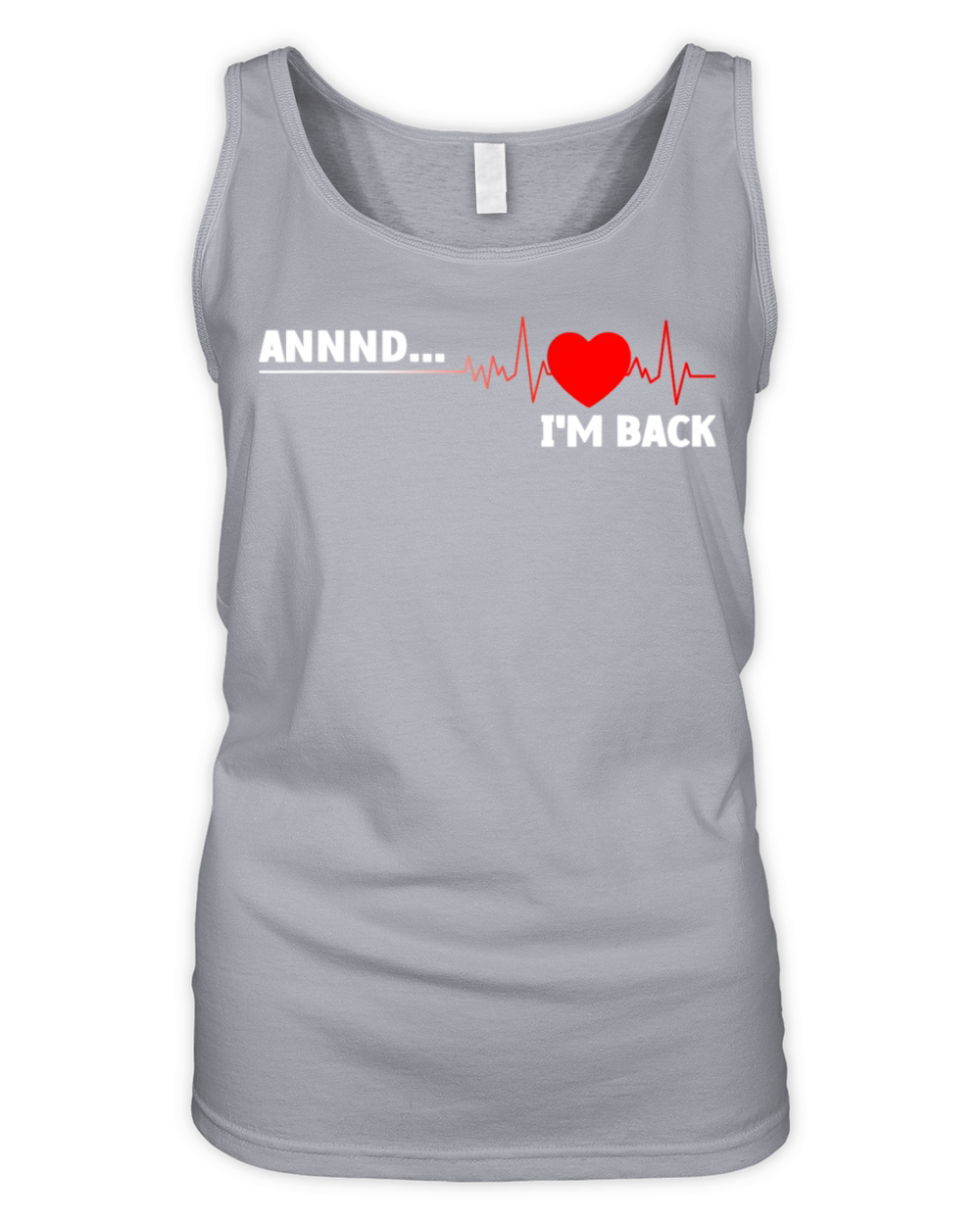 Im Back Open Heart Surgery Heart Attack Survivor Organic Women's Tank Top