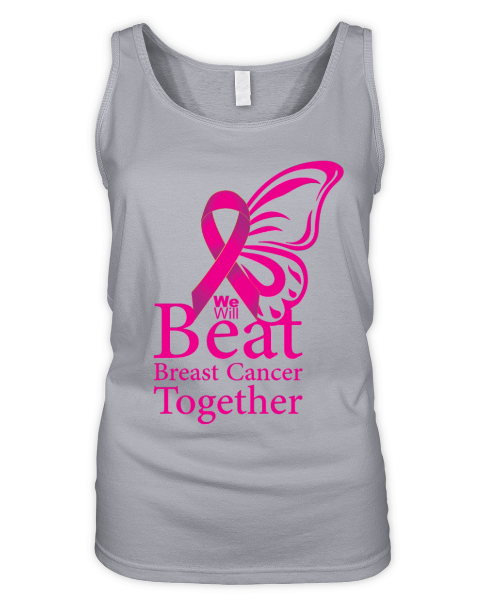 We will beat breast cancer together Organic Women's Tank Top