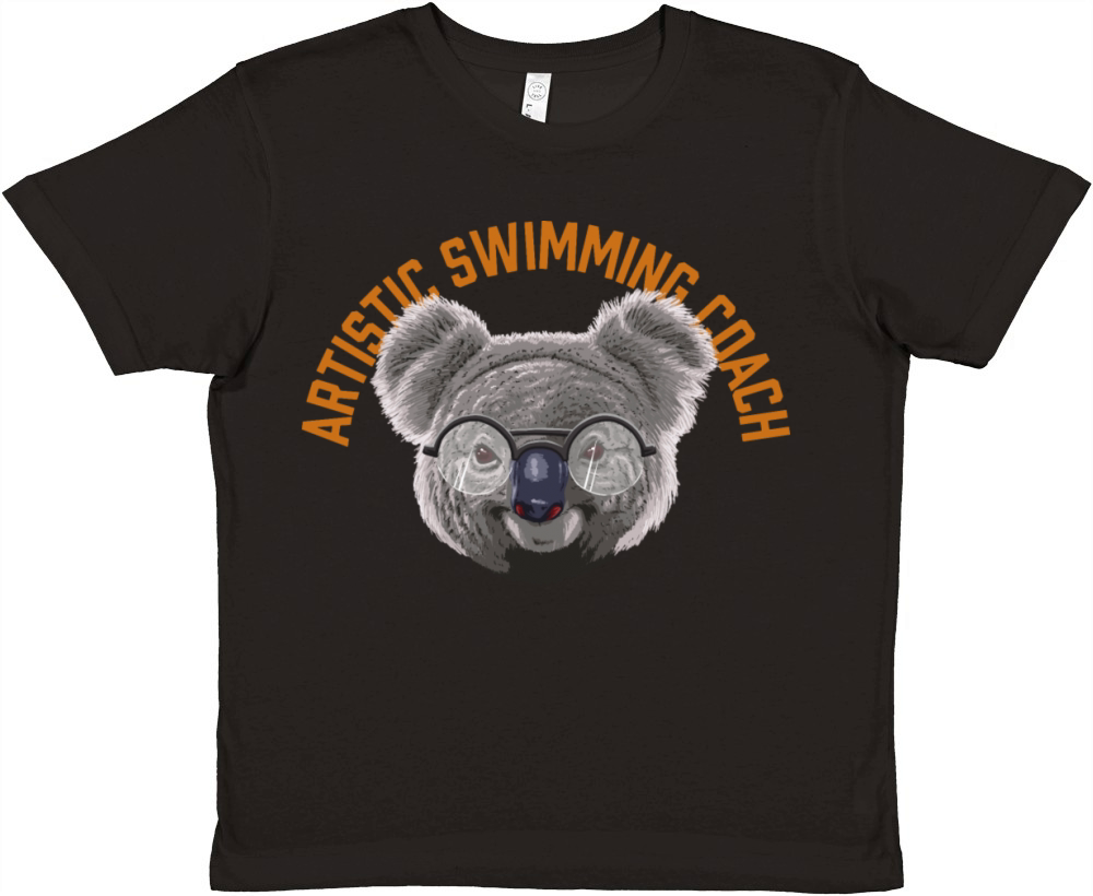 Koalified Artistic Swimming Coach Swimmer Funny Sw Premium Kids Crewneck T-shirt