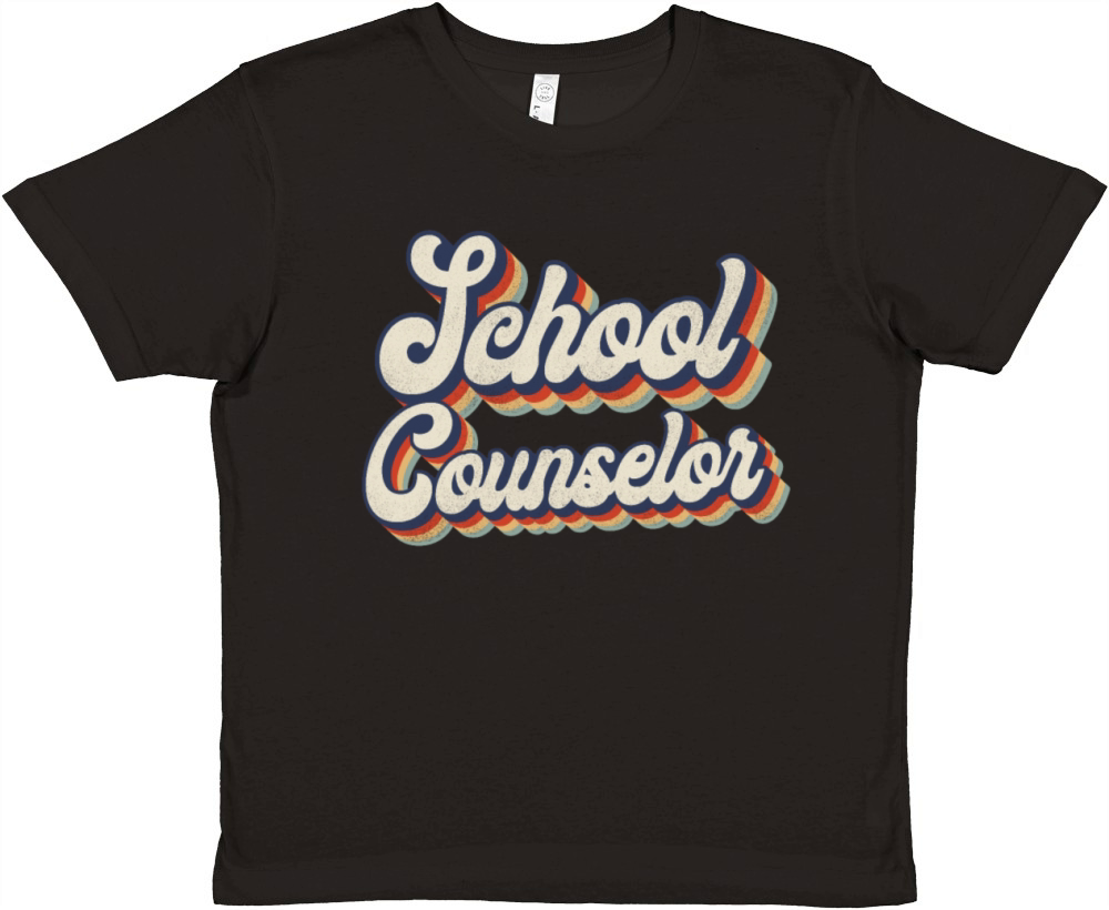 School Counselor Retro Vintage Premium Kids Crewneck T-shirt