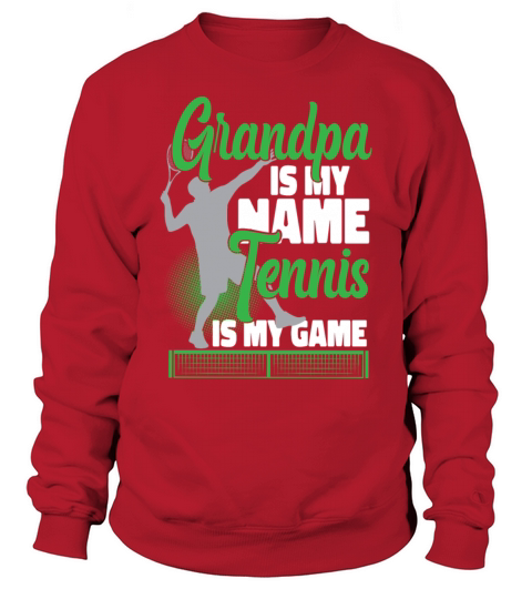 Funny Tennis Player Racket Grandpa Sweatshirt Unisex