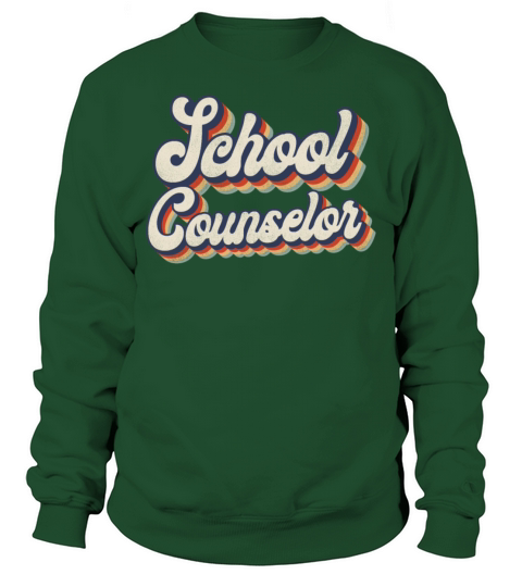 School Counselor Retro Vintage Sweatshirt Unisex