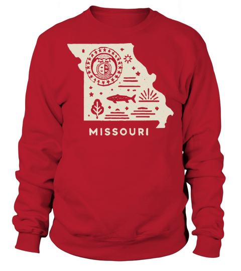Vintage Missouri State Design Light Sweatshirt Unisex